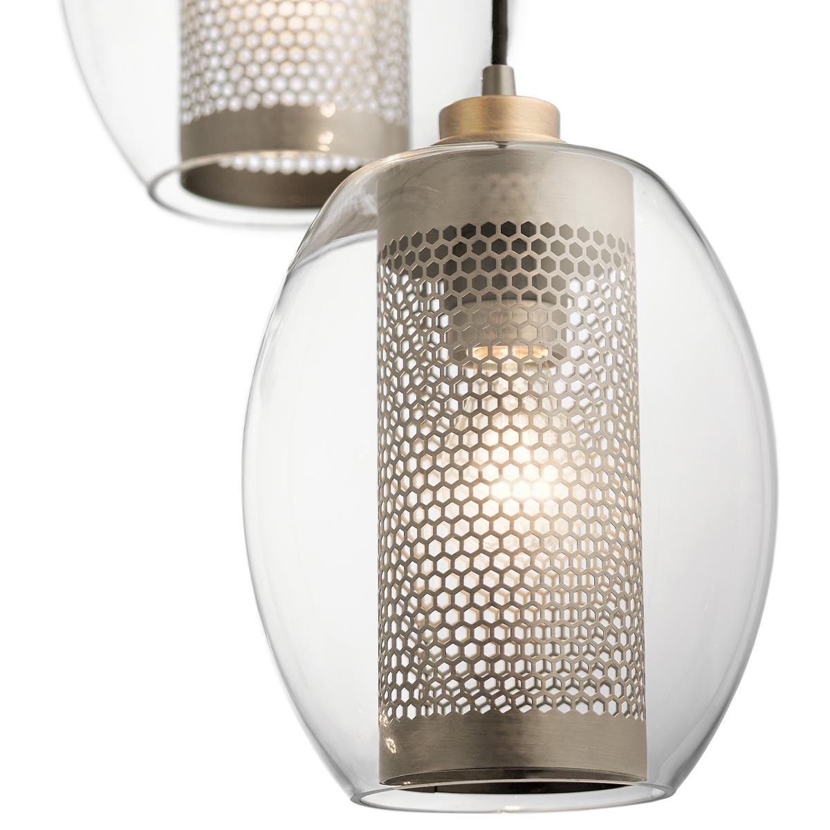 Kichler Pendant from the Asher II range. Asher 1 Light Mini Pendant Product Code = KL-ASHER-MP-AP