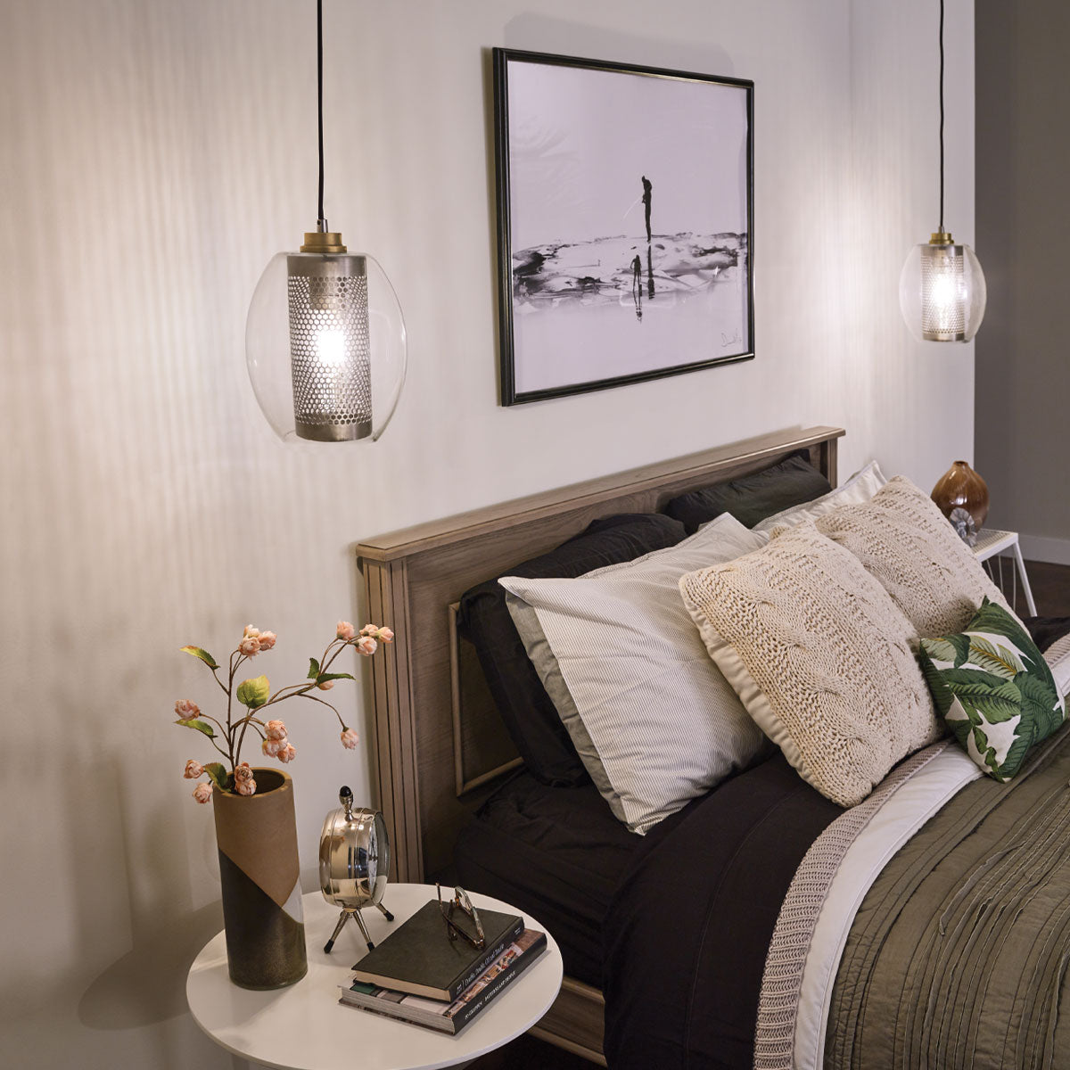 Kichler Pendant from the Asher II range. Asher 1 Light Mini Pendant Product Code = KL-ASHER-MP-AP