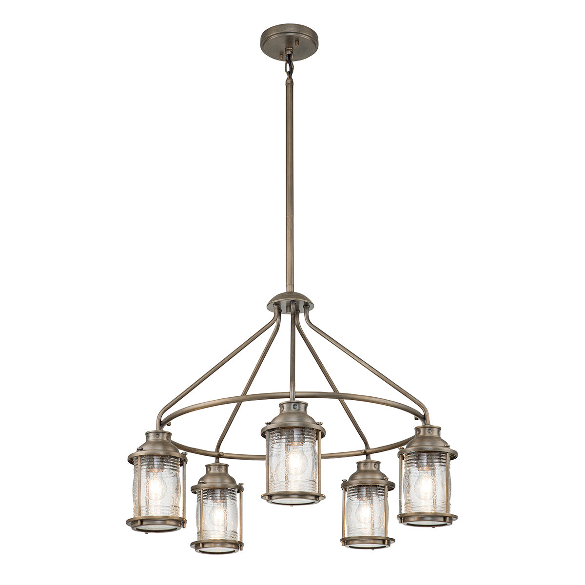 Kichler Chandelier from the Ashland Bay range. Ashland Bay 5 Light Outdoor Chandelier  Product Code = KL-ASHLANDBAY-5P-BU