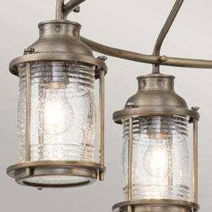 Kichler Chandelier from the Ashland Bay range. Ashland Bay 5 Light Outdoor Chandelier  Product Code = KL-ASHLANDBAY-5P-BU