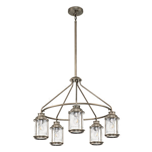 Kichler Chandelier from the Ashland Bay range. Ashland Bay 5 Light Outdoor Chandelier  Product Code = KL-ASHLANDBAY-5P-BU