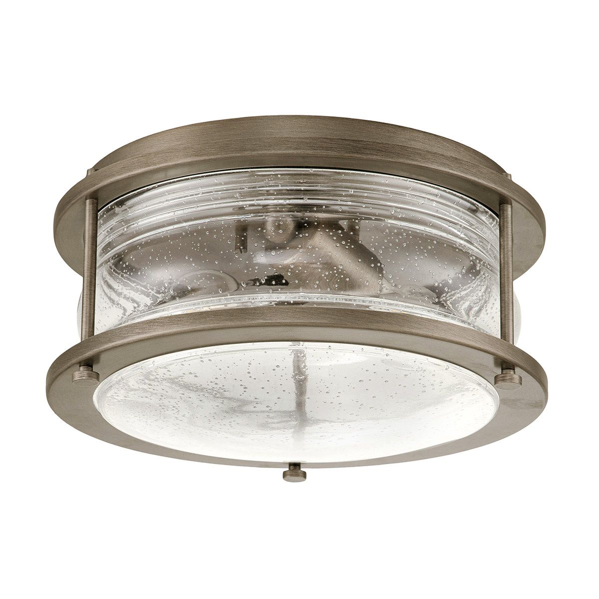 Kichler Ceiling Flush from the Ashland Bay range. Ashland Bay 2 Light Outdoor Ceiling Flush – SKU KL-ASHLANDBAY-F-BU