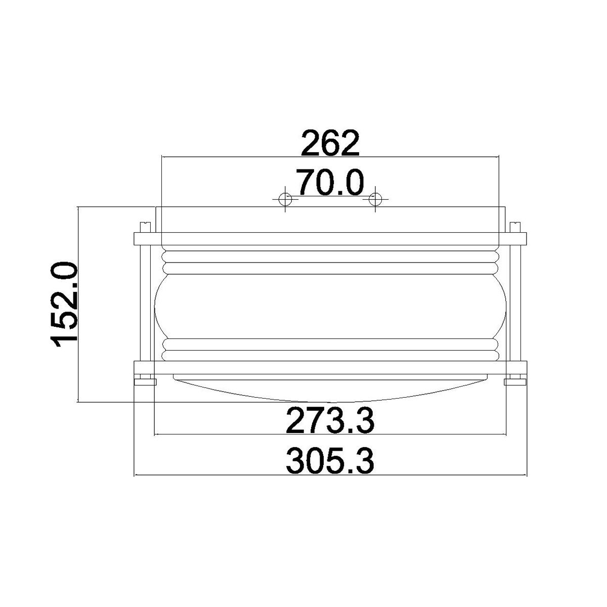 Kichler Ceiling Flush from the Ashland Bay range. Ashland Bay 2 Light Outdoor Ceiling Flush – SKU KL-ASHLANDBAY-F-BU