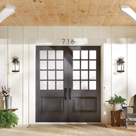 Kichler Outdoor Wall Light from the Ashland Bay range. Ashland Bay 1 Light Large Wall Lantern Product Code = KL-ASHLANDBAY2-L