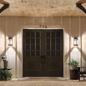 Kichler Outdoor Wall Light from the Ashland Bay range. Ashland Bay 1 Light Large Wall Lantern Product Code = KL-ASHLANDBAY2-L