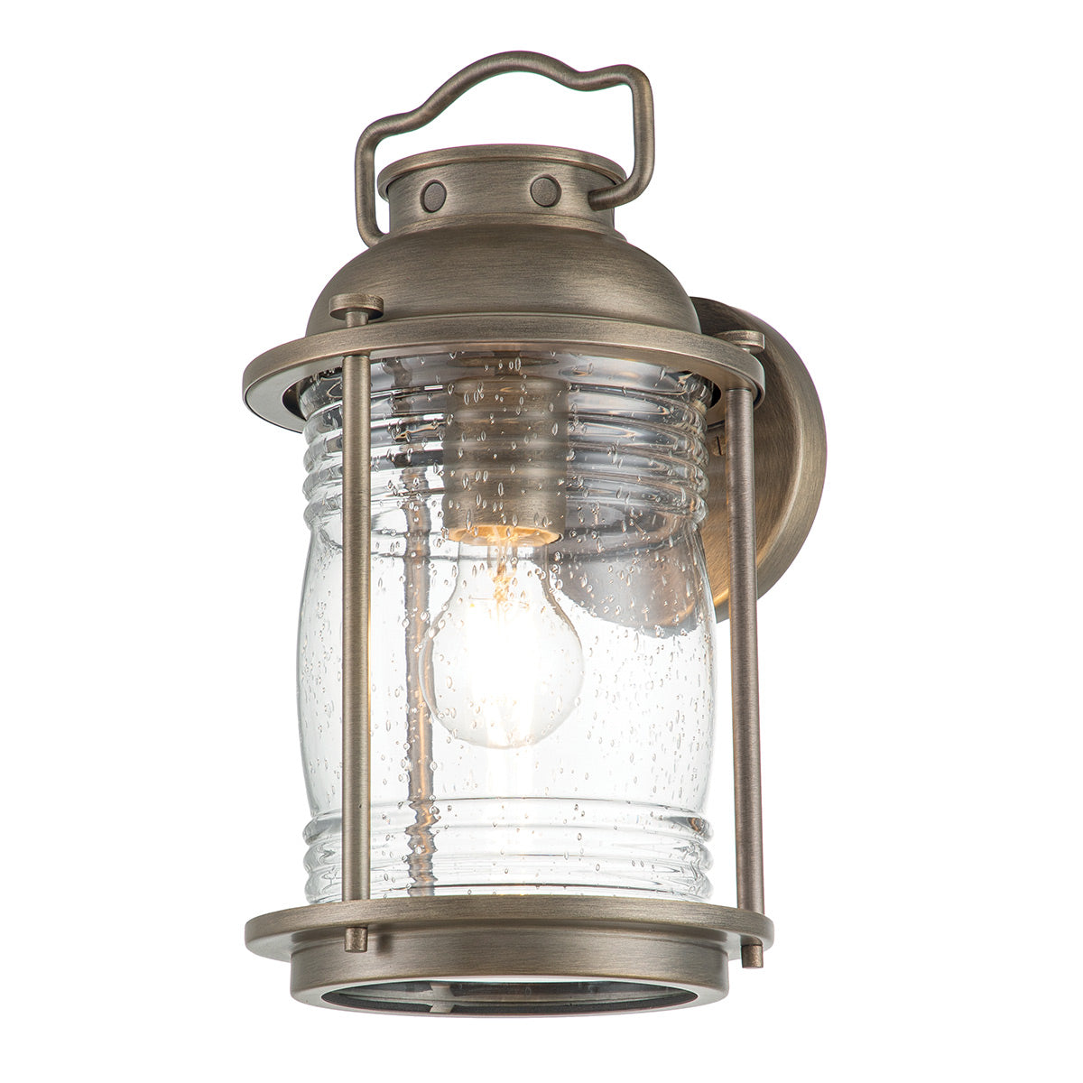 Kichler Outdoor Wall Light from the Ashland Bay range. Ashland Bay 1 Light Medium Wall Lantern Product Code = KL-ASHLANDBAY2-M-BU