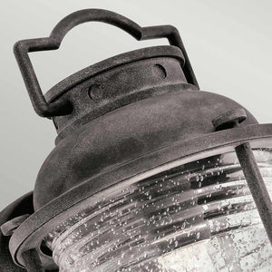 Kichler Outdoor Wall Light from the Ashland Bay range. Ashland Bay 1 Light Medium Wall Lantern Product Code = KL-ASHLANDBAY2-M