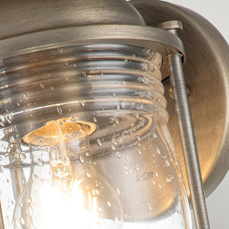 Kichler Outdoor Wall Light from the Ashland Bay range. Ashland Bay 1 Light Small Wall Lantern Product Code = KL-ASHLANDBAY2-S-BU