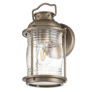 Kichler Outdoor Wall Light from the Ashland Bay range. Ashland Bay 1 Light Small Wall Lantern Product Code = KL-ASHLANDBAY2-S-BU
