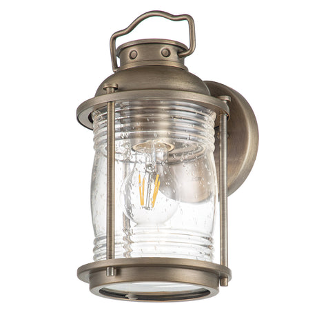 Kichler Outdoor Wall Light from the Ashland Bay range. Ashland Bay 1 Light Small Wall Lantern Product Code = KL-ASHLANDBAY2-S-BU