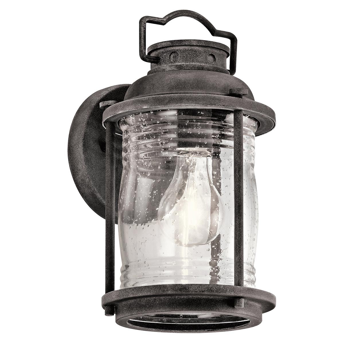 Kichler Outdoor Wall Light from the Ashland Bay range. Ashland Bay 1 Light Small Wall Lantern Product Code = KL-ASHLANDBAY2-S