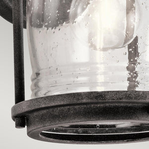 Kichler Outdoor Wall Light from the Ashland Bay range. Ashland Bay 1 Light Small Wall Lantern Product Code = KL-ASHLANDBAY2-S