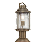 Kichler Pedestal Lantern from the Ashland Bay range. Ashland Bay 1 Light Medium Pedestal Lantern – SKU KL-ASHLANDBAY3-M-BU