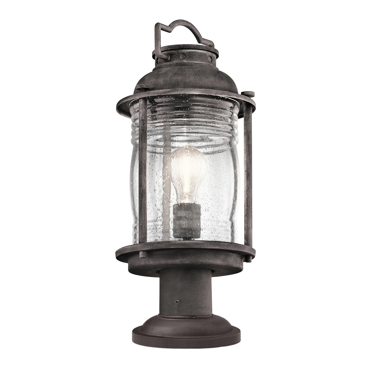 Kichler Pedestal Lantern from the Ashland Bay range. Ashland Bay 1 Light Medium Pedestal Lantern Product Code = KL-ASHLANDBAY3-M