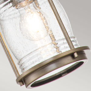 Kichler Outdoor Hanging from the Ashland Bay range. Ashland Bay 1 Light Small Chain Lantern Product Code = KL-ASHLANDBAY8-S-BU