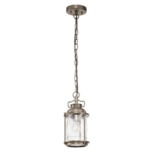 Kichler Outdoor Hanging from the Ashland Bay range. Ashland Bay 1 Light Small Chain Lantern Product Code = KL-ASHLANDBAY8-S-BU