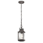 Kichler Outdoor Hanging from the Ashland Bay range. Ashland Bay 1 Light Small Chain Lantern Product Code = KL-ASHLANDBAY8-S