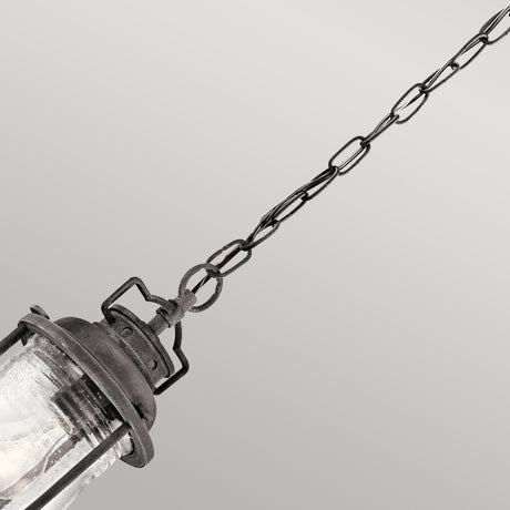 Kichler Outdoor Hanging from the Ashland Bay range. Ashland Bay 1 Light Small Chain Lantern Product Code = KL-ASHLANDBAY8-S