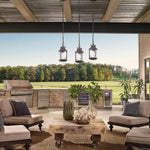Kichler Outdoor Hanging from the Ashland Bay range. Ashland Bay 1 Light Small Chain Lantern Product Code = KL-ASHLANDBAY8-S