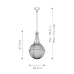 Kichler Pendant from the Aster range. Aster 3 Light Pendant – SKU KL-ASTER-P-PN