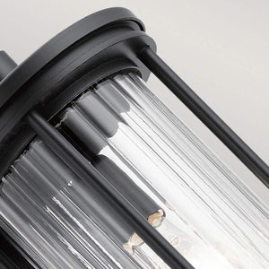 Kichler Outdoor Wall Light from the Barras range. Barras 1 Light Medium Wall Lantern Product Code = KL-BARRAS2-M-BK