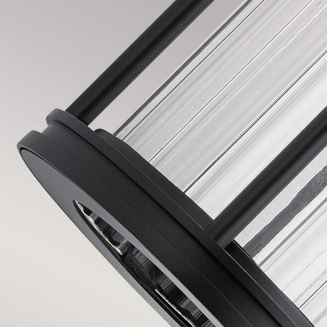 Kichler Outdoor Wall Light from the Barras range. Barras 1 Light Small Wall Lantern Product Code = KL-BARRAS2-S-BK