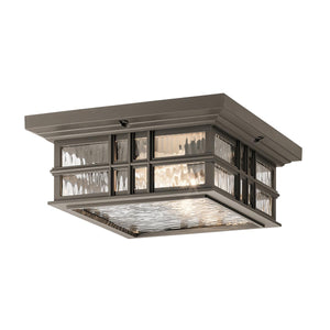 Kichler Ceiling Flush from the Beacon Square range. Beacon Square 2 Light Flush  Product Code = KL-BEACON-SQUARE-F-OZ