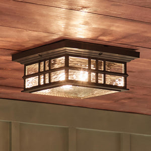 Kichler Ceiling Flush from the Beacon Square range. Beacon Square 2 Light Flush  Product Code = KL-BEACON-SQUARE-F-OZ