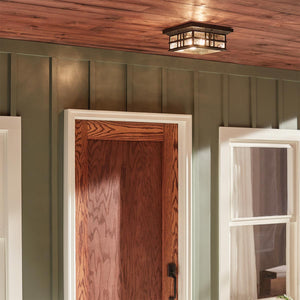 Kichler Ceiling Flush from the Beacon Square range. Beacon Square 2 Light Flush  Product Code = KL-BEACON-SQUARE-F-OZ