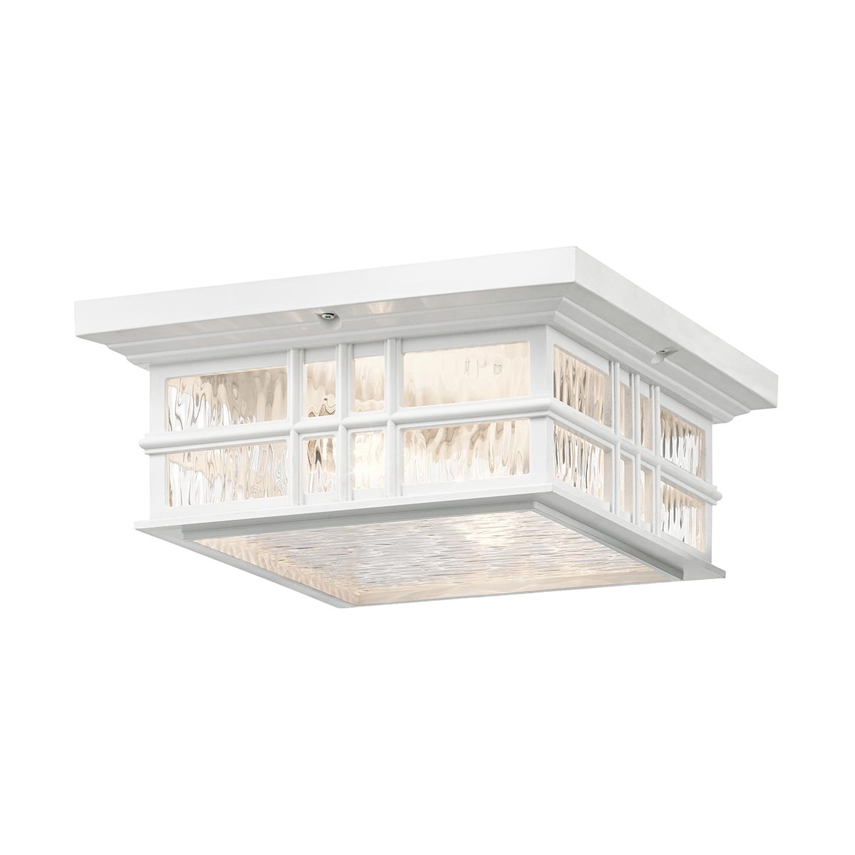 Kichler Ceiling Flush from the Beacon Square range. Beacon Square 2 Light Flush  Product Code = KL-BEACON-SQUARE-F-WHT
