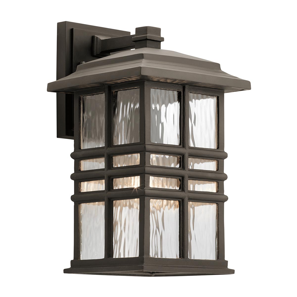 Kichler Outdoor Wall Light from the Beacon Square range. Beacon Square 1 Light Medium Wall Lantern Product Code = KL-BEACON-SQUARE-M-OZ
