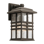 Kichler Outdoor Wall Light from the Beacon Square range. Beacon Square 1 Light Medium Wall Lantern Product Code = KL-BEACON-SQUARE-M-OZ