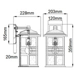 Kichler Outdoor Wall Light from the Beacon Square range. Beacon Square 1 Light Medium Wall – SKU KL-BEACON-SQUARE-M-OZ