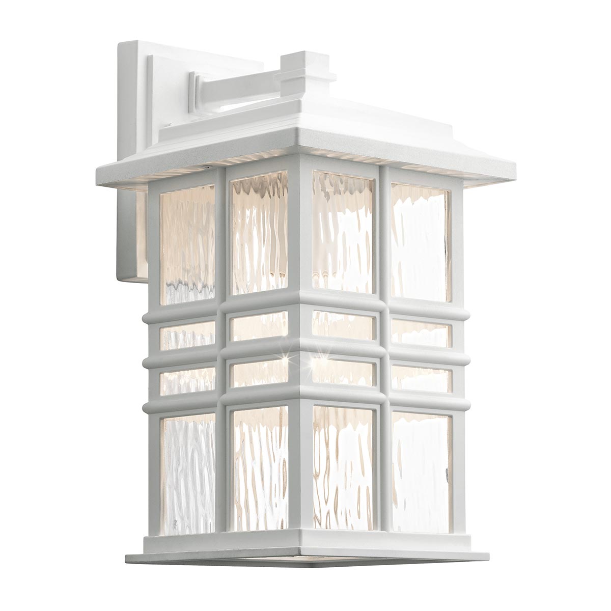 Kichler Outdoor Wall Light from the Beacon Square range. Beacon Square 1 Light Medium Wall Lantern Product Code = KL-BEACON-SQUARE-M-WHT