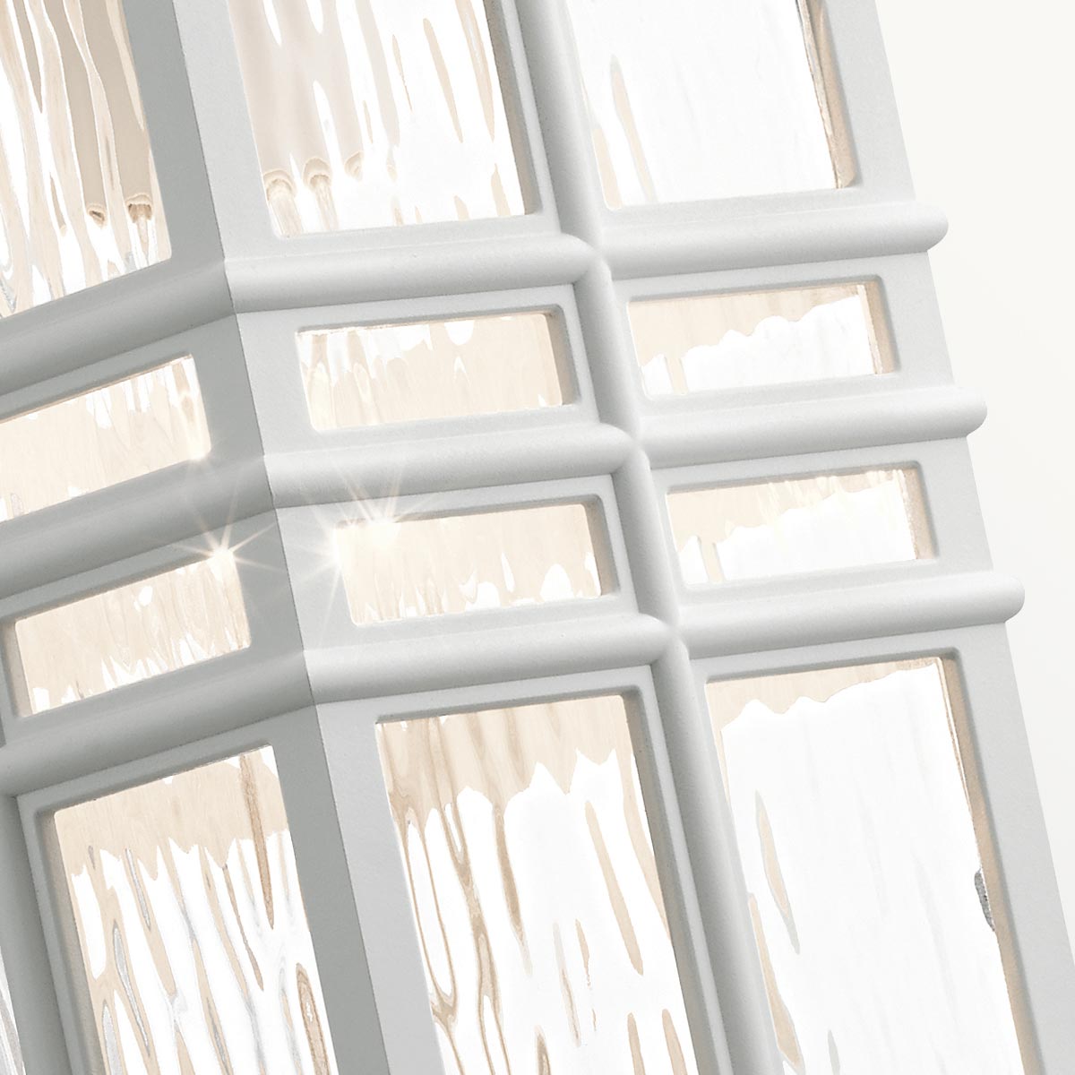 Kichler Outdoor Wall Light from the Beacon Square range. Beacon Square 1 Light Medium Wall Lantern Product Code = KL-BEACON-SQUARE-M-WHT