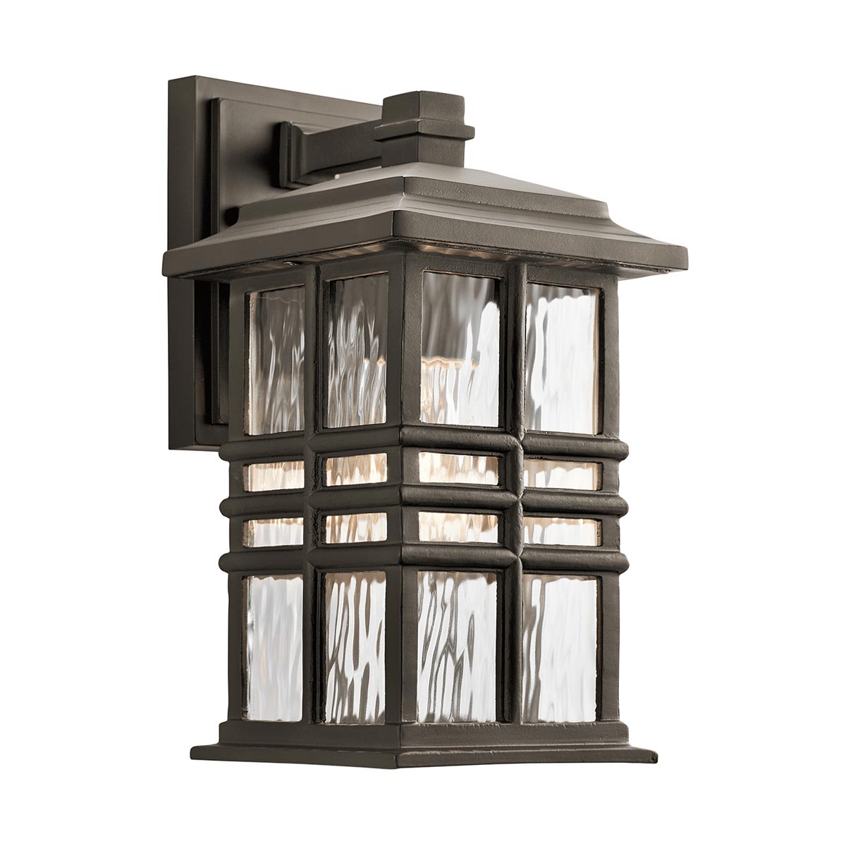 Kichler Outdoor Wall Light from the Beacon Square range. Beacon Square 1 Light Small Wall Lantern Product Code = KL-BEACON-SQUARE-S-OZ