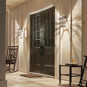 Kichler Outdoor Wall Light from the Beacon Square range. Beacon Square 1 Light Small Wall Lantern Product Code = KL-BEACON-SQUARE-S-OZ