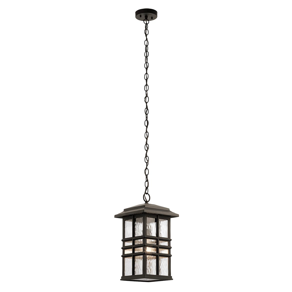 Kichler Outdoor Hanging from the Beacon Square range. Beacon Square 1 Light Chain Lantern Product Code = KL-BEACON-SQUARE8-OZ