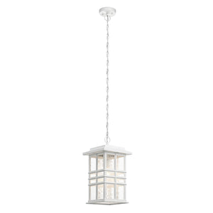 Kichler Outdoor Hanging from the Beacon Square range. Beacon Square 1 Light Chain Lantern Product Code = KL-BEACON-SQUARE8-WHT