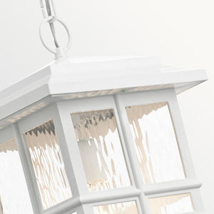 Kichler Outdoor Hanging from the Beacon Square range. Beacon Square 1 Light Chain Lantern Product Code = KL-BEACON-SQUARE8-WHT