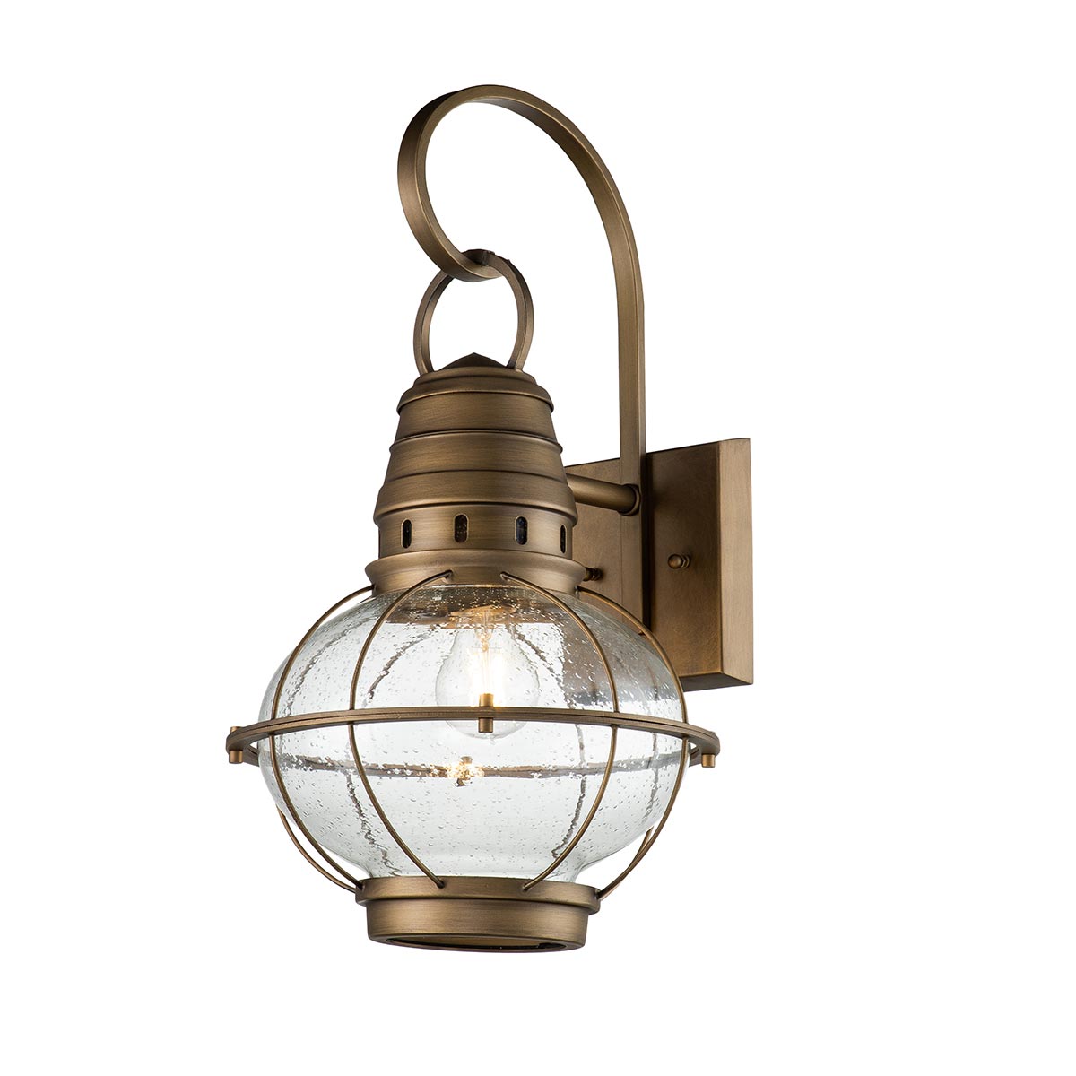 Kichler Outdoor Wall Light from the Bridge Point range. Bridgepoint 1 Light Large Wall Lantern Product Code = KL-BRIDGEPOINT-L-NBR