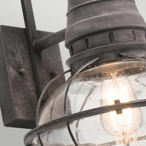 Kichler Outdoor Wall Light from the Bridge Point range. Bridgepoint 1 Light Large Wall Lantern Product Code = KL-BRIDGEPOINT-L
