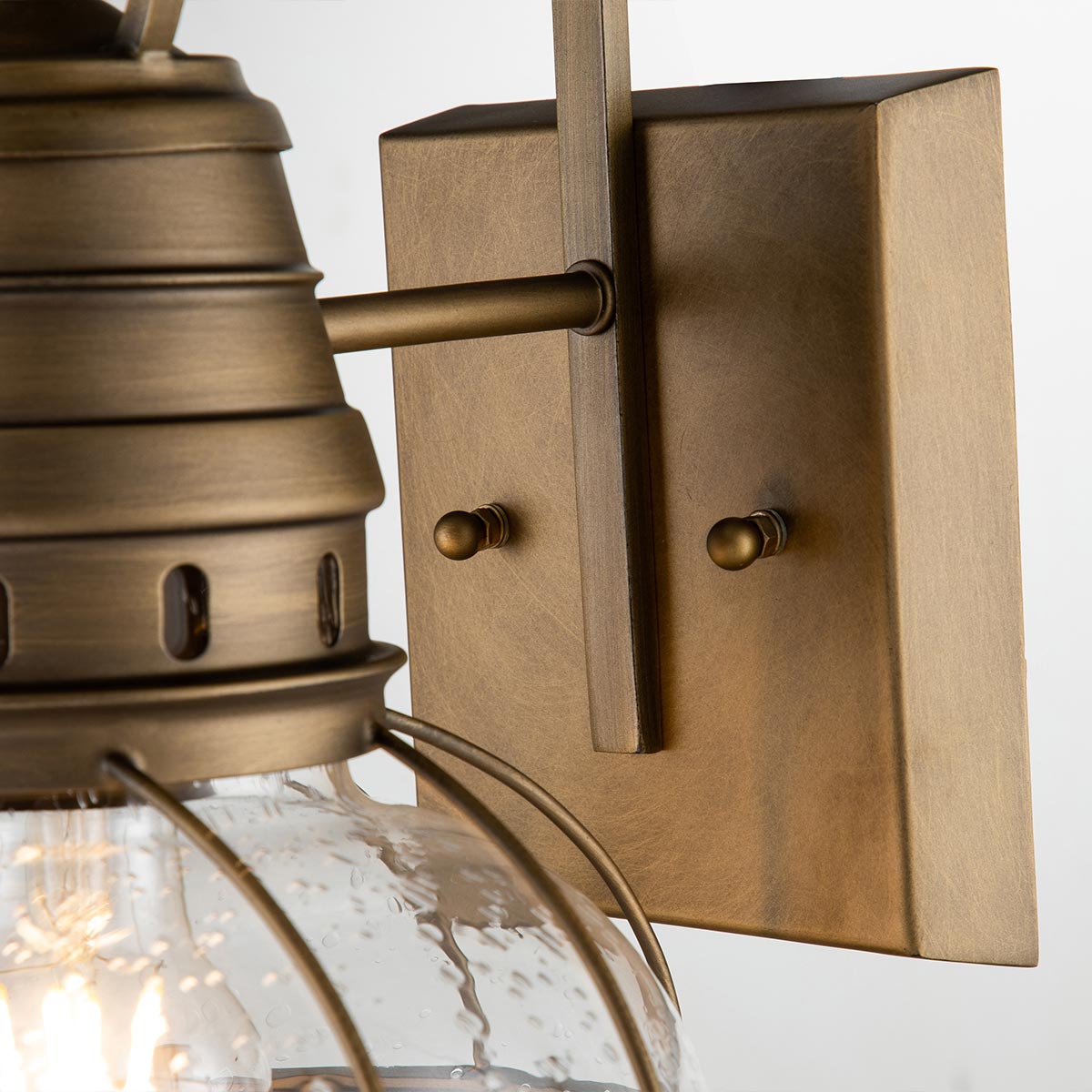 Kichler Outdoor Wall Light from the Bridge Point range. Bridgepoint 1 Light Medium Wall Lantern Product Code = KL-BRIDGEPOINT-M-NBR