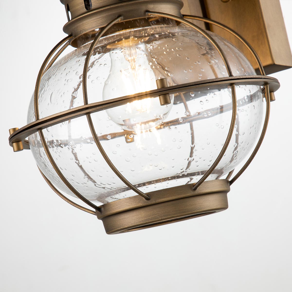 Kichler Outdoor Wall Light from the Bridge Point range. Bridgepoint 1 Light Medium Wall Lantern Product Code = KL-BRIDGEPOINT-M-NBR
