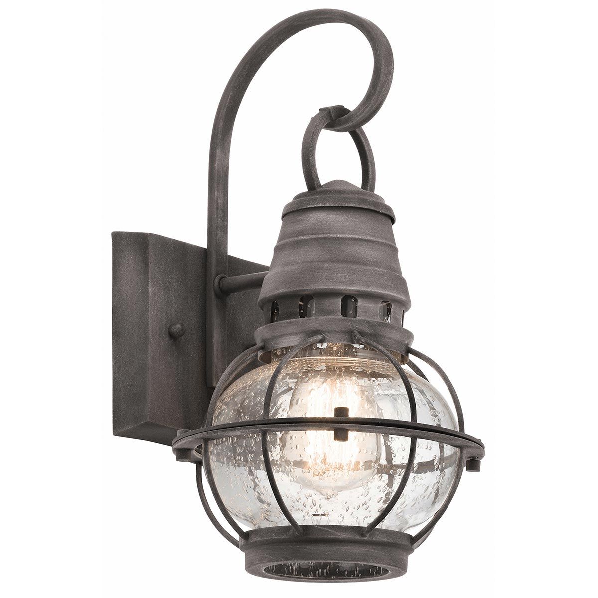 Kichler Outdoor Wall Light from the Bridge Point range. Bridgepoint 1 Light Small Wall Lantern – SKU KL-BRIDGEPOINT-S