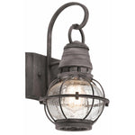 Kichler Outdoor Wall Light from the Bridge Point range. Bridgepoint 1 Light Small Wall Lantern – SKU KL-BRIDGEPOINT-S