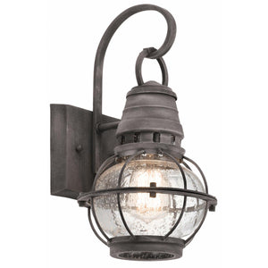 Kichler Outdoor Wall Light from the Bridge Point range. Bridgepoint 1 Light Small Wall Lantern Product Code = KL-BRIDGEPOINT-S