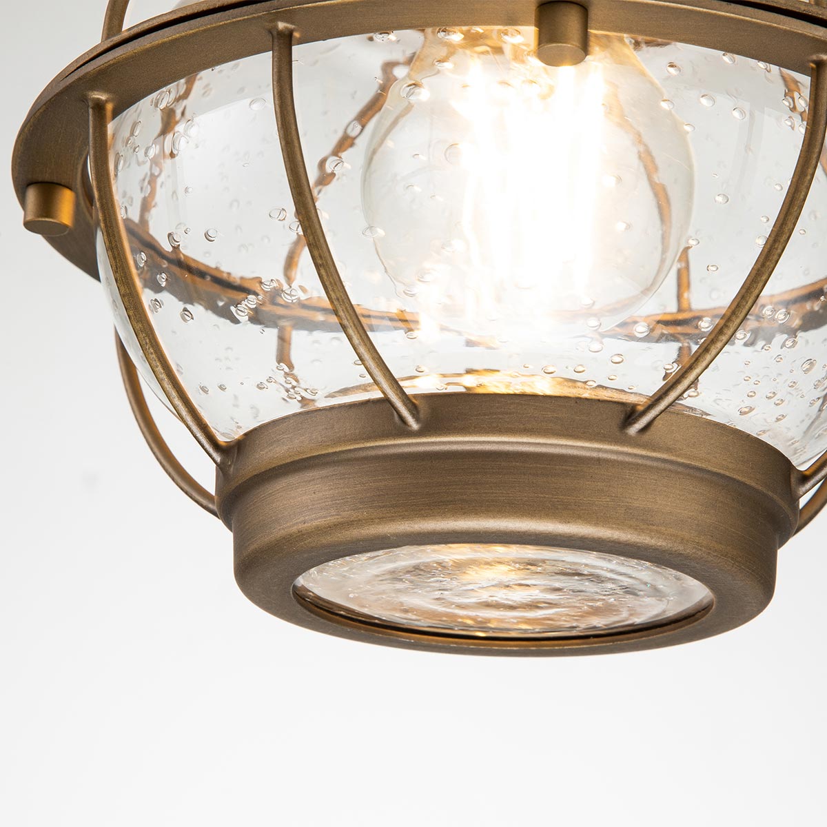 Kichler Outdoor Hanging from the Bridge Point range. Bridgepoint 1 Light Small Chain Lantern Product Code = KL-BRIDGEPOINT8S-NBR