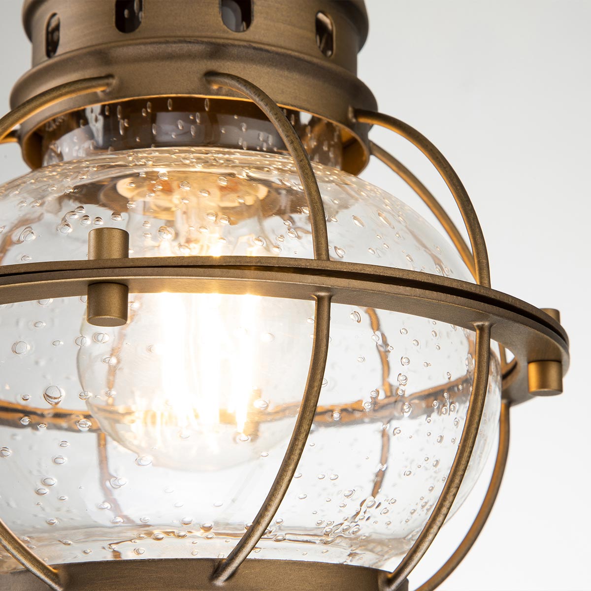 Kichler Outdoor Hanging from the Bridge Point range. Bridgepoint 1 Light Small Chain Lantern Product Code = KL-BRIDGEPOINT8S-NBR