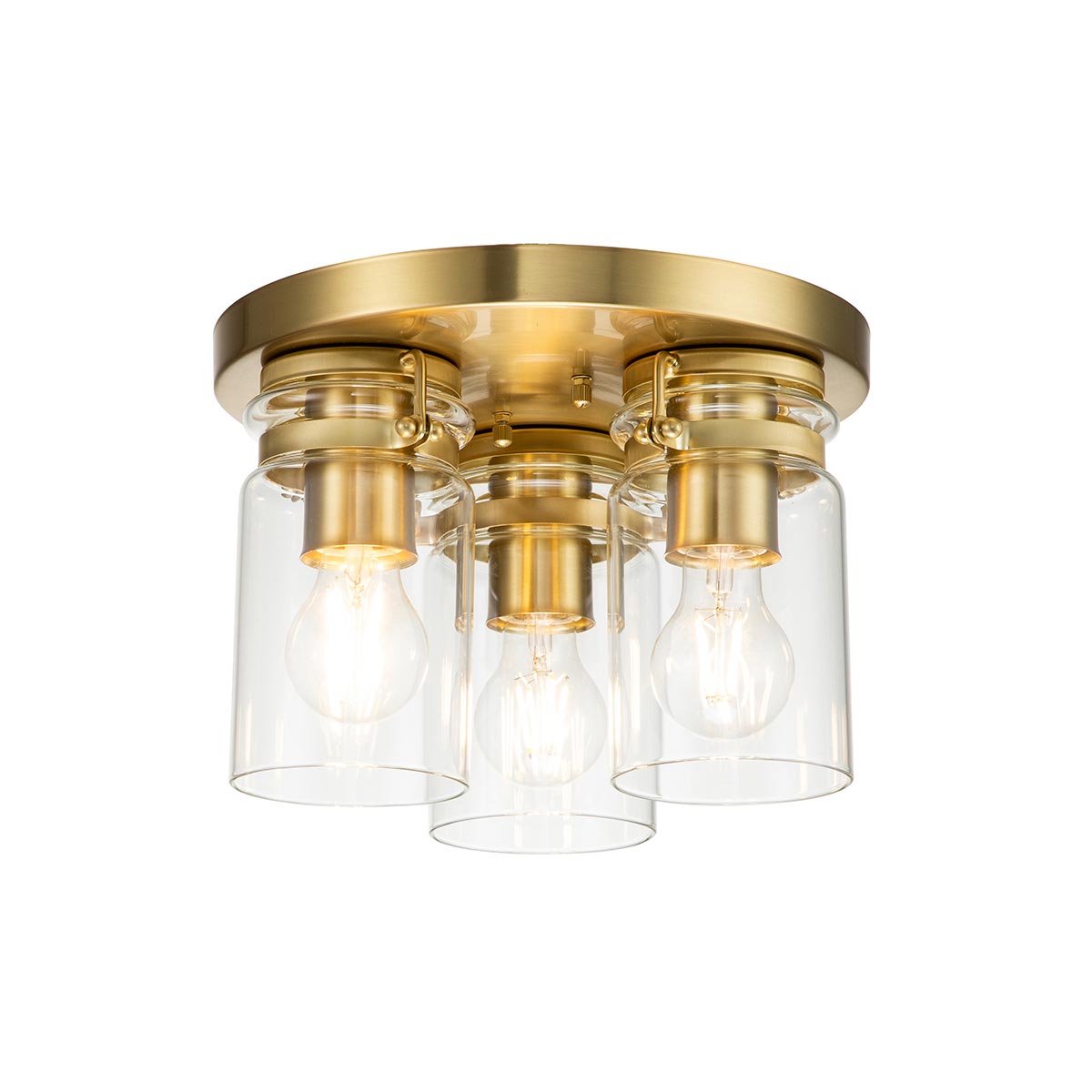 Kichler Ceiling Flush from the Brinley range. Brinley 3 Light Flush Product Code = KL-BRINLEY-F-BB